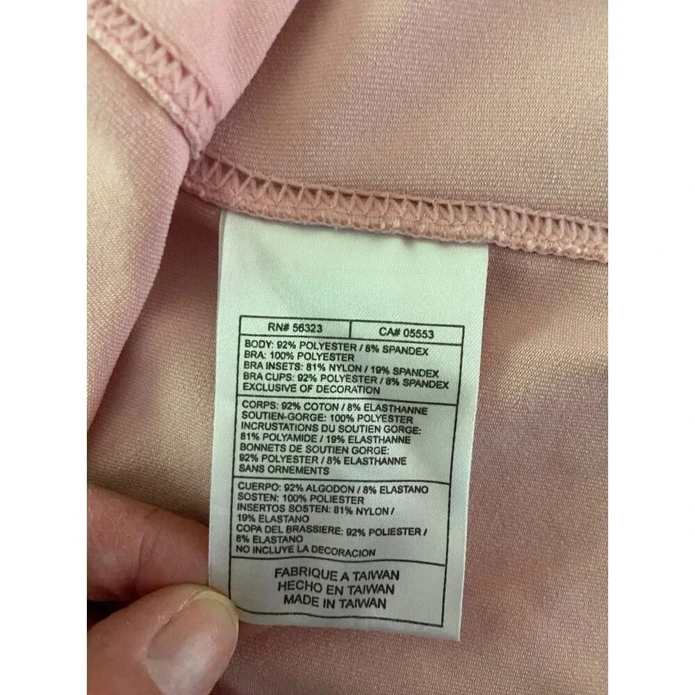 Nike Fit Dry Blush Pink & Burgundy Sleeveless Activewear Tank Size Medium Tennis - Picture 9 of 13